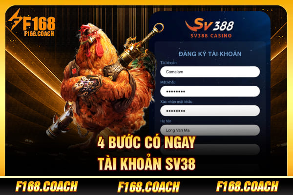 4 bước có ngay tài khoản SV38 4 bước có ngay tài khoản SV38